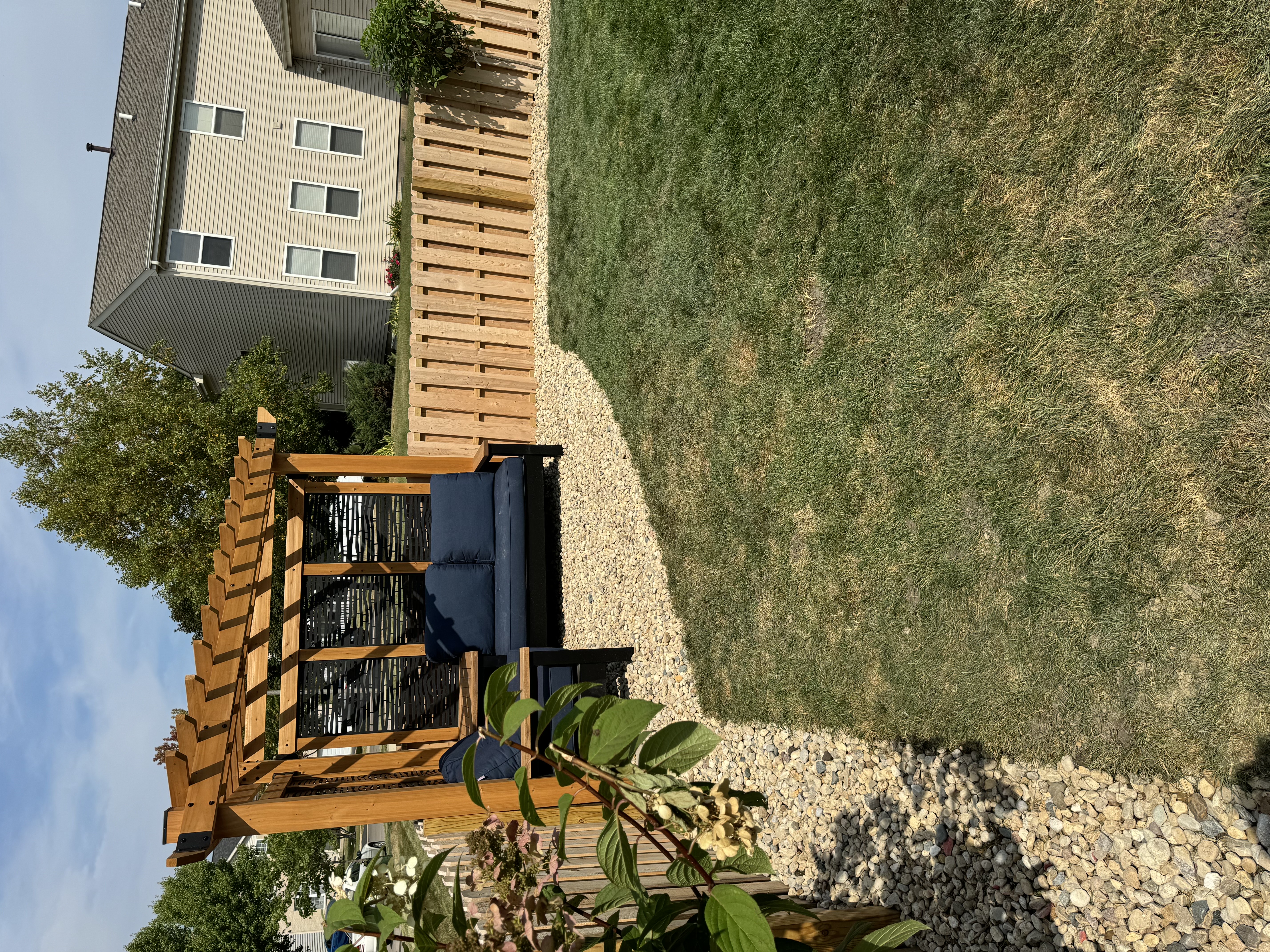 Freshley mowed lawn