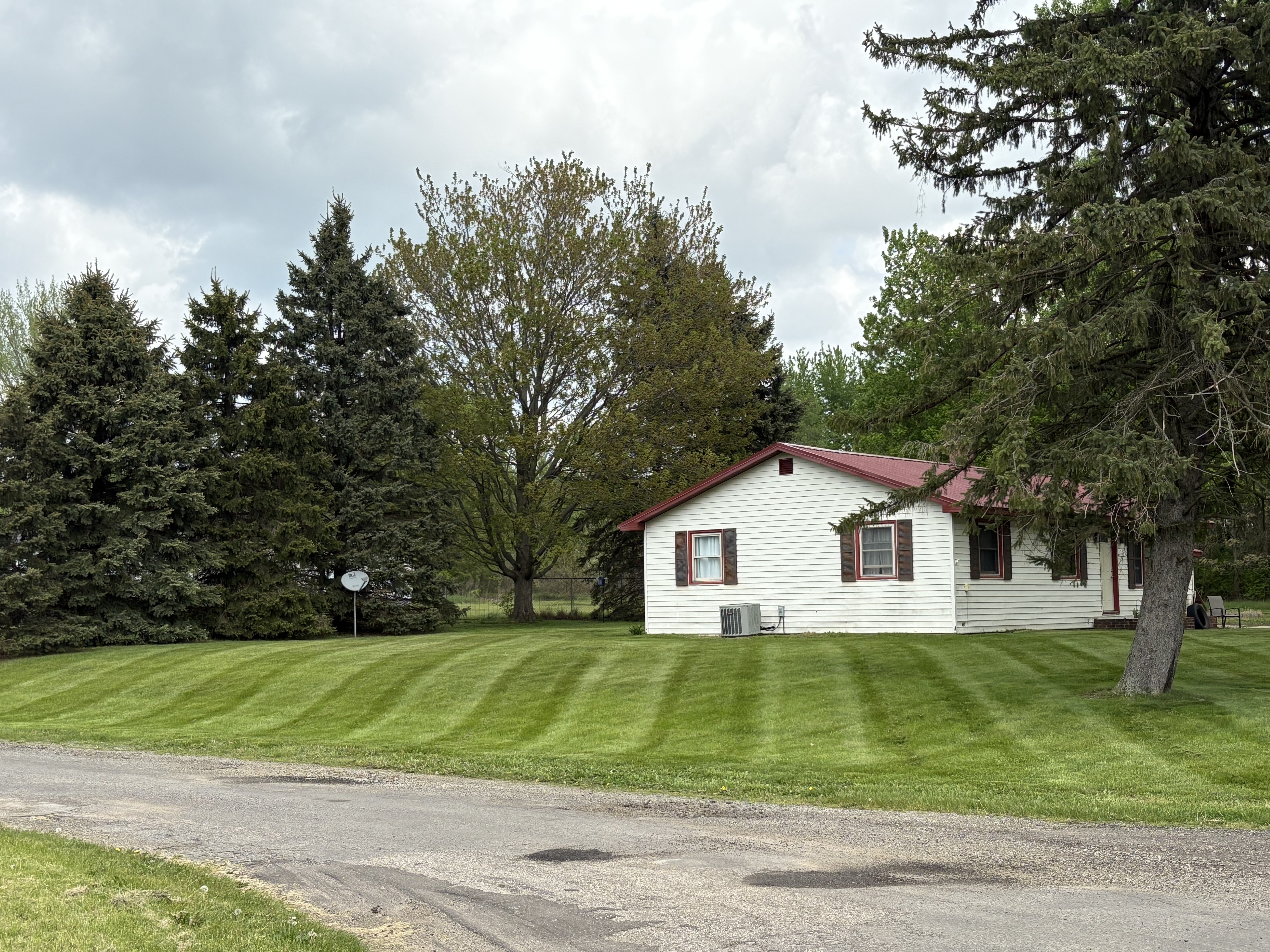 Freshly mowed lawn